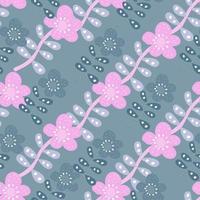 Simple daisy flower seamless pattern. Floral wallpaper. Cute ditsy print.