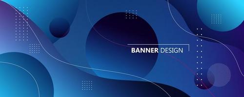modern banner background. gradation, dark blue, gradation, circle, wave, concept banner, business, etc.eps 10 vector