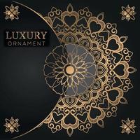 Golden mandala Islamic background Free Vector