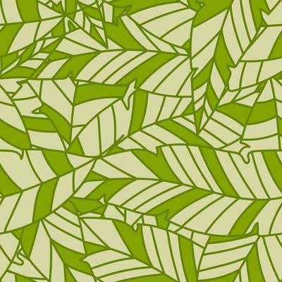 Linear tropical palm leaves seamless pattern. Exotic botanical texture. Jungle leaf seamless wallpaper. Floral background. Design for fabric, surface, textile print, wrapping, cover