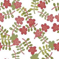 patrón sin costuras de flor de margarita simple. papel pintado floral. lindo estampado ditsy. vector