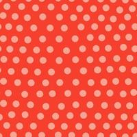 Abstract polka dot seamless pattern in red color. Hand drawn circle shapes wallpaper. vector