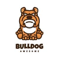 gráfico vectorial ilustrativo de bulldog, bueno para el diseño de logotipos vector