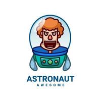 gráfico vectorial de ilustración de astronauta, bueno para el diseño de logotipos vector