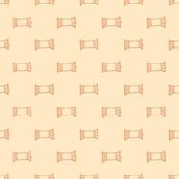Windows engraved seamless pattern. Retro frame glass window hand drawn style. vector
