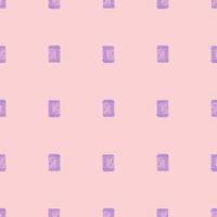 Mailbox engraved seamless pattern. Vintage letterbox in hand drawn style. vector