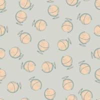 The globe engraved seamless pattern. Vintage world map in hand drawn style. vector