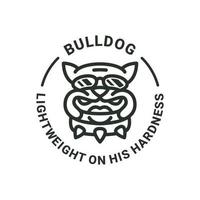 gráfico vectorial ilustrativo de bulldog, bueno para el diseño de logotipos vector