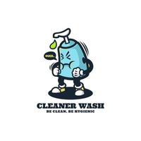 Illustration vector graphic of Clean Wash, good for logo design