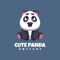 Illustration vector graphic of Cute Panda, good for logo design
