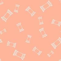 Windows engraved seamless pattern. Retro frame glass window hand drawn style. vector