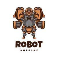 gráfico vectorial de ilustración de robot, bueno para el diseño de logotipos vector