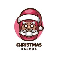 Illustration vector graphic of Christmas Daruma, good for logo design