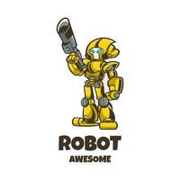 Illustration vector graphic of Robot, good for logo design