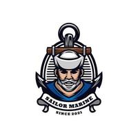 Illustration vector graphic of Sailor Marine, good for logo design