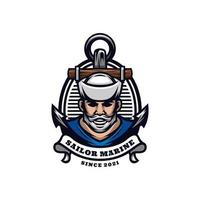 Illustration vector graphic of Sailor Marine, good for logo design