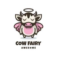 Illustration vector graphic of Cow Fairy, good for logo design