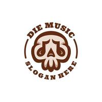 Illustration vector graphic of Die Music, good for logo design