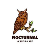 Illustration vector graphic of Nocturnal, good for logo design
