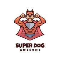 gráfico vectorial de ilustración de super perro, bueno para el diseño de logotipos vector