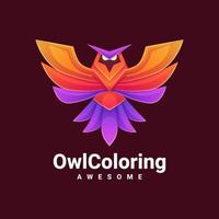 Illustration vector graphic of Owl Coloring, good for logo design