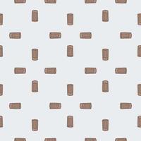 High chef hat sketch seamless pattern. Kitchen traditional element for cook in hand drawn style. vector