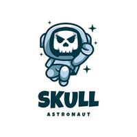 Illustration vector graphic of Skull Astronaut, good for logo design