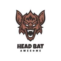 Illustration vector graphic of Head Bat, good for logo design