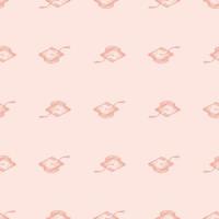 Graduate hats engraved seamless pattern. Vintage element education in hand drawn style. vector
