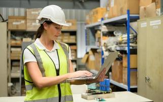 Warehouse Manager, Thinking and reviewing the preparation of products that must be distributed to retailers during the price increase in the market. photo