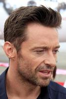 LOS ANGELES, SEPT 23 -  Hugh Jackman arrives as Virgin America unveils new DreamWorks  Reel Steel  plane at LAX Airport on September 23, 2011 in Los Angeles, CA photo