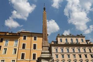 Obelisk in Pantheon Square - Piazza della Rotonda in Rome, Italy photo