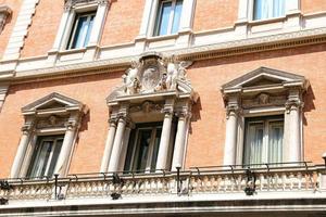 Facade of a Building in Rome, Italy photo