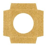 brown cardboard texture background with hole photo