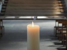 candle in a church photo