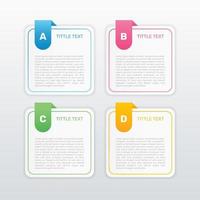 Infographic banners with four steps. - Vector. vector