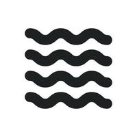 Waves Outline Icon vector