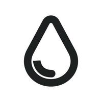 Water Drop Icon vector