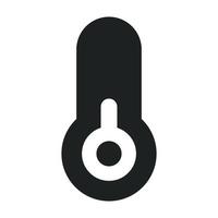 Low Temperature with Solid Icon vector