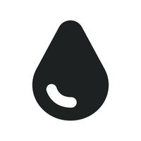 Water Drop with Solid Icon vector