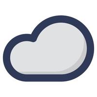 día nublado con icono sombreado vector