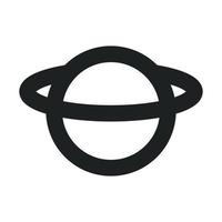 Planet Outline Icon vector