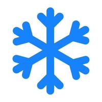 signo de copo de nieve con icono sombreado vector