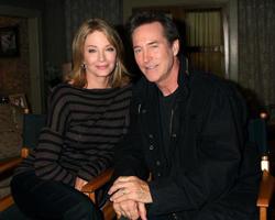 LOS ANGELES, AUG 10 -  Deidre Hall, Drake Hogestyn at the Horton Square Press Junket at the Days of Our Lives Set, NBC on August 10, 2011 in Burbank, CA photo