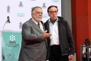 LOS ANGELES, APR 29 -  Francis Ford Coppola, Peter Bogdanovich at the Francis Ford Coppola Hand and Foot Print Ceremony at the TCL Chinese Theater IMAX on April 29, 2016 in Los Angeles, CA photo
