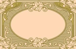 Classic Art Nouveau Background vector