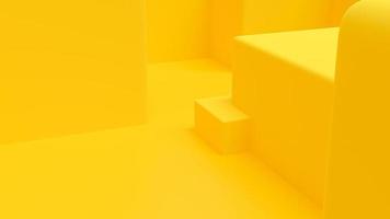 Yellow abstract background. Yellow squares overlapping. Minimal idea concept. photo