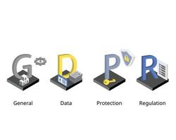 reglamento general de protección de datos o gdpr vector