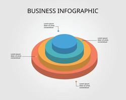 circle chart template for infographic for presentation for 4 element vector