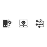 Information Technology Infrastructure Libary icons set . Information Technology Infrastructure Libary pack symbol vector elements for infographic web